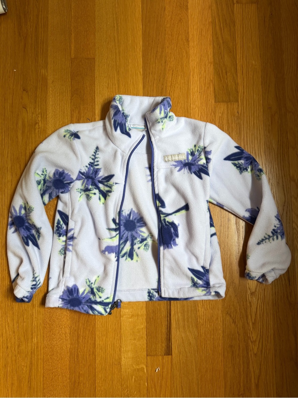 Columbia Girl’s Benton Springs Printed Fleece Jacket Size XS